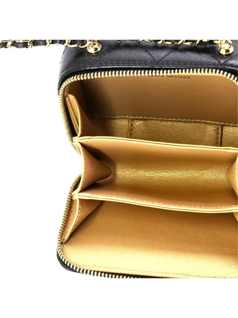 Chanel Golden Plate Zip Around Vanity #258799C34B